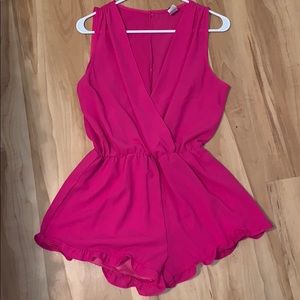 Hot pink romper